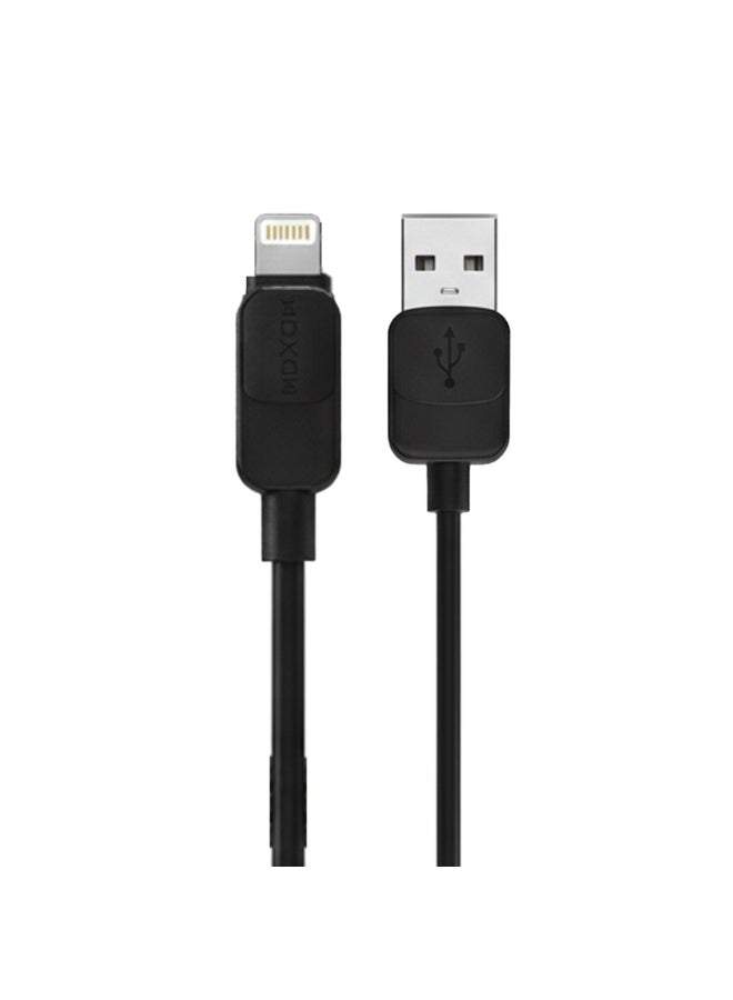 موكسوم كابل بيانات MX-CB230 للشحن السريع 3 أمبير من USB إلى Lightning، بطول 1 متر - شحن ونقل بيانات عالي السرعة، مصنوع من مادة PVC مرنة ومتينة، متوافق مع جميع أجهزة iPhone و iPad وأجهزة Apple - Image 2